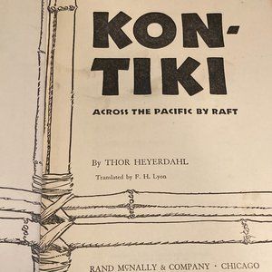 Antique Books - Kon-Tiki Across The Pacific by Raft by Thor Heyerdahl 1950